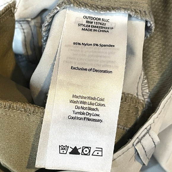 Eddie Bauer Shorts Mens 36 Gray Zipper Cargo Hiking Outdoor Utility Lightweight - Picture 6 of 11